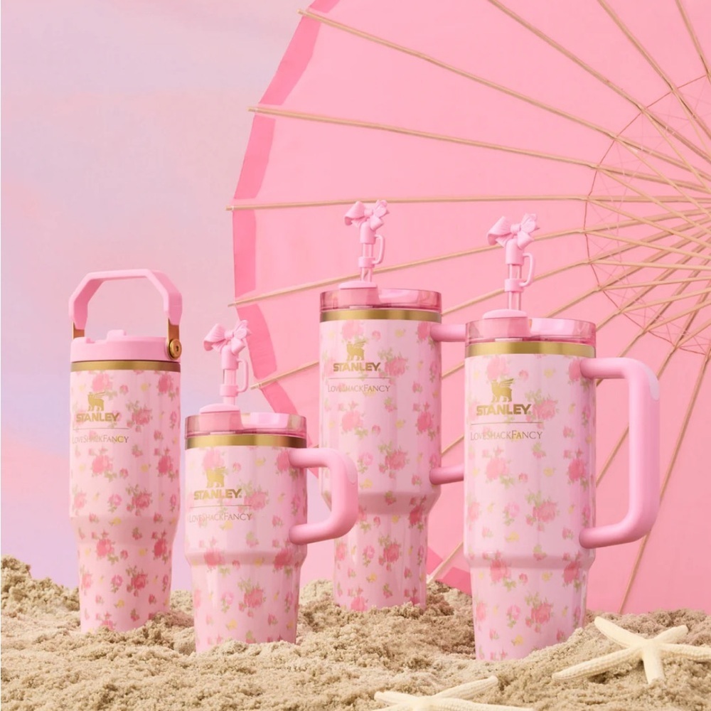 NEW Stanley x LoveShackFancy Ibiza Sunset 40oz Quencher H2.0 FlowState Tumbler - Picture 8 of 14